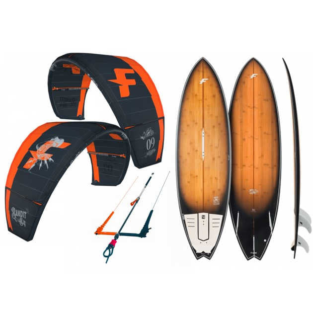 F One Bandit S4 Kite Mitu Bamboo Package - Poole Harbour Watersports