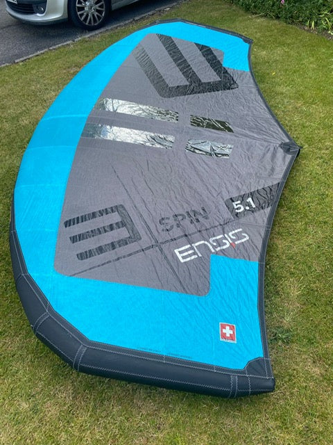 Ensis spin 5.1 wing second hand - Poole Harbour Watersports